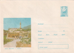 A24530 -  ADA KALEH FORMER ISLAND ON DANUBE, VILLAGE, MOSQUE, COVER STATIONERY, 1969, ROMANIA - Postal Stationery