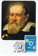 MAX 45 - 193 Galileo GALLIEI, Astronomy, Romania - Maximum Card - 2009 - Astronomy