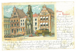 GER 40 - 16867 BREMEN, Litho, Germany - Old Postcard - Used - 1899 - Bremen