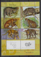 Argentina 2001 Big Cats Sheet Y.T. 2253/2258 ** - Nuevos