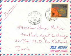 Togo Air Mail Cover Sent To France 28-2-1962 Single Franked - Togo (1960-...)