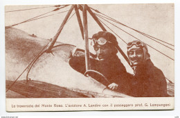 1914 Traversata Monte Rosa - Cartolina Aviatore Landini E  Lampungani - Poststempel (Flugzeuge)