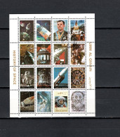 Umm Al Qiwain 1972 Space History Sheetlet Small Size CTO - Azië