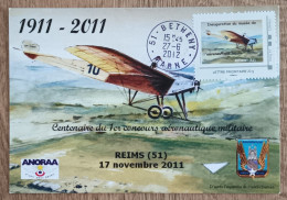 Montimbramoi - INAUGURATION DU MUSEE DE L'AERONAUTIQUE LOCALE - Bétheny - 2012 - Storia Postale