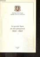 Les Grandes Lignes Du Plan Quinquennal 1982/1986-87 - Situation Economique Au Cours De Annees 70- Objectifs Du Plan Quin - Geographie