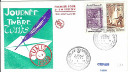 Envellope TUNISIE 1e Jour N° 477 - 498 Y & T - Tunisie (1956-...)