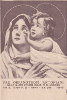 Calendarietto - Pro Orfanotrofi Antoniani - Delle Suore Povere Figlie Di S.antonio - Roma - Anno  1954 - Formato Piccolo : 1941-60