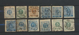 Suède Lot De 12 Classiques Bonnes Oblitérations - Used Stamps