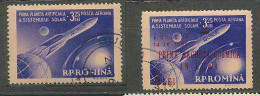 2376/ Espace (space) Roumanie (Romania) 89+101 Lunik + Overprint Surchargé  - Europe