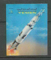 2264/ Espace (space) Neuf ** MNH Yemen Kingdom Timbre 3d Saturne - Asie
