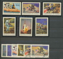 2104/ Espace (space) Neuf ** MNH Tchad N° 99/104 Apollo 15 + USED  - Africa