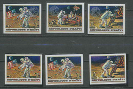 1831/ Espace (space) Neuf ** MNH Haiti 729/731 + Overprint Surchargé Apollo XIII Non Dentelé Imperf - Zuid-Amerika