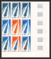 0765c/ Haute-Volta Bloc De 9 PA N°36 Fusée Diamant Essai (proof) Non Dentelé Imperf Espace (space) ** MNH - Afrique