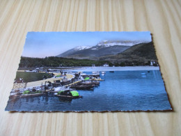 CPSM Annecy (74).Bords Du Lac, Champ De Mars. Baie D'Albigny Et Parmelan - Carte Animée. - Annecy