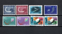 UN United Nations New York 1962/1982 Space, Peaceful Use Of Outer Space, ITU Centenary, UNISPACE 8 Stamps MNH - North  America