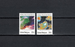 UN United Nations New York 1989 Space, Meteorology Set Of 2 MNH - Nordamerika