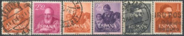 SPAIN, 1960/61, CELEBRITIES STAMPS SET OF 6, USED. - Gebruikt