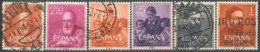 SPAIN, 1960/61, CELEBRITIES STAMPS SET OF 6, USED. - Usados