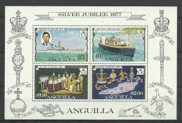 Anguilla 1977 Silver Jubilee S/S  Y.T. BF 15 ** - Anguilla (1968-...)