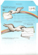 United Nations New York   1992  Aerogramme Unused - Cartas & Documentos