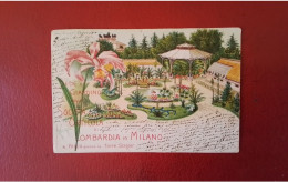 ITALIE - MILAN - " SEDE E GIARDINO DELLA SOCIETA ORTICOLA DI LOMBARDIA IN MILANO Illustrée " . "  - " TRES RARE " - - Milano (Mailand)