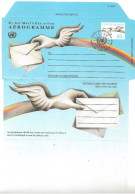 United Nations New York   1992  Aerogramme Cancelled 4.9.1992   First Day Cancellation - Lettres & Documents