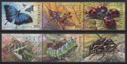 Australien 2003 Insekten Käfer Schmetterling 2259/64 ZD Postfrisch - Ongebruikt