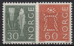 Norwegen 1964 Landestypische Motive Fisch 524/25 X A Postfrisch - Ongebruikt