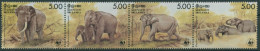 Sri Lanka 1986 WWF Naturschutz Ceylon-Elefant 753/56 ZD Postfrisch (C24951) - Sri Lanka (Ceylan) (1948-...)