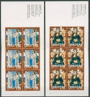 Färöer 2001 Weihnachten Markenheftchen Set 412/13 MH Postfrisch (C17606) - Islas Faeroes