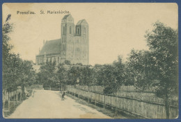 Prenzlau Blick Auf Die St. Marienkirche, Gelaufen 1914 (AK1781) - Prenzlau