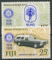 Fidschi 1976 40 Jahre Rotary-Club In Fidschi Krankenwagen 352/53 Postfrisch - Fidji (1970-...)