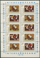 Rumänien 1975 INTEREUROPA Gemälde Kleinbogen 3258/59 K Postfrisch (C92270) - Blocks & Kleinbögen