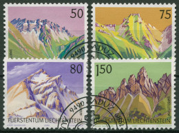 Liechtenstein 1989 Berge 974/77 Gestempelt - Gebruikt