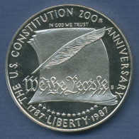 USA Dollar 1987 S, Constitution Bicentennial, KM 220 PP Proof (m3513) - Commemoratives