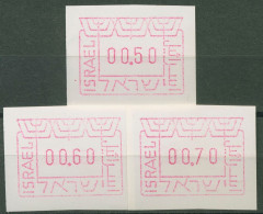 Israel ATM 1988 Satz 3 Werte 0,50/0,60/0,70, ATM 1 D S Postfrisch - Viñetas De Franqueo (Frama)