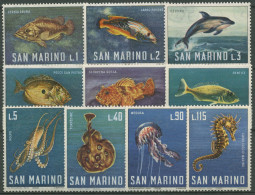 San Marino 1966 Meerestiere Fische Seepferdchen Qualle 869/78 Postfrisch - Unused Stamps