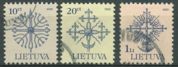 Litauen 2000 Geschmiedete Denkmalspitzen 717/19 C II Gestempelt - Lituanie