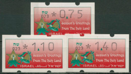 Israel ATM 1992 Automat 023 Portosatz 3 Werte, ATM 5 S1 Postfrisch - Viñetas De Franqueo (Frama)