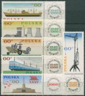 Polen 1966 Posener Messe Industrie 1674/79 Zf Postfrisch - Nuevos