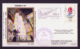 Espace 1991 01 16 - CNES - Ariane V41 - Pochette Complète - Europa