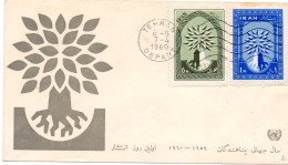 IRAN.1960."AIDE AUX REFUGIES".FDC - Refugiados