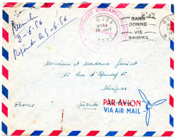 MAROC.1956. . "SANG DONNE-VIE SAUVEE".FRANCHISE MILITAIRE  Pour La France . - Medicina