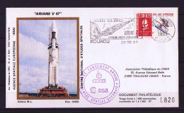 Espace 1991 10 30 - CNES - Ariane V47 - Pochette Complète - Europa