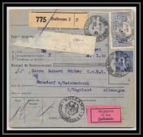 25358/ Perforés Bulletin D'expédition France Allemagne Colis Postal N°261 LA ROCHELLE Bel Affranchissement Mixte 1930 - Covers & Documents
