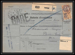 25350/ Bulletin D'expédition France Colis Postaux Fiscal Haut Rhin Colmar Gare1927 Pour Nancy 1927 Merson 145 - Lettres & Documents