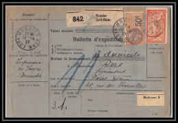 25338/ Bulletin D'expédition France Colis Postaux Fiscal Haut Rhin Munster 1927 Merson 145  - Cartas & Documentos