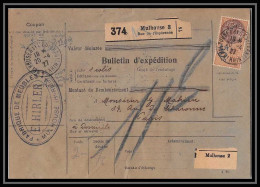 25334/ Bulletin D'expédition France Colis Postaux Fiscal Haut Rhin Mulhouse 3 Espérance 1927 Merson 145  - Covers & Documents