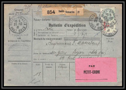 25320/ Bulletin D'expédition France Colis Postaux Fiscal Haut Rhin Saint-Amarin Par Petit Croix 1931 N° 258/259 DIJON - Briefe U. Dokumente
