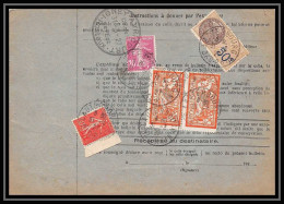 25287/ Bulletin D'expédition France Colis Postaux Fiscal Bas Rhin Lauterbourg Pour Nancy 1927 Merson N°145 Semeuse - Storia Postale